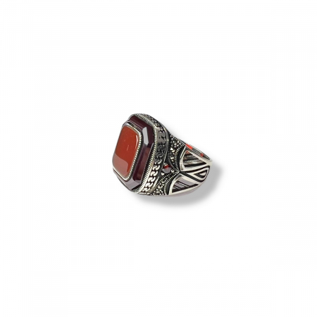 COLECTIA ARGINT - Inel Argint 925 Burgunde