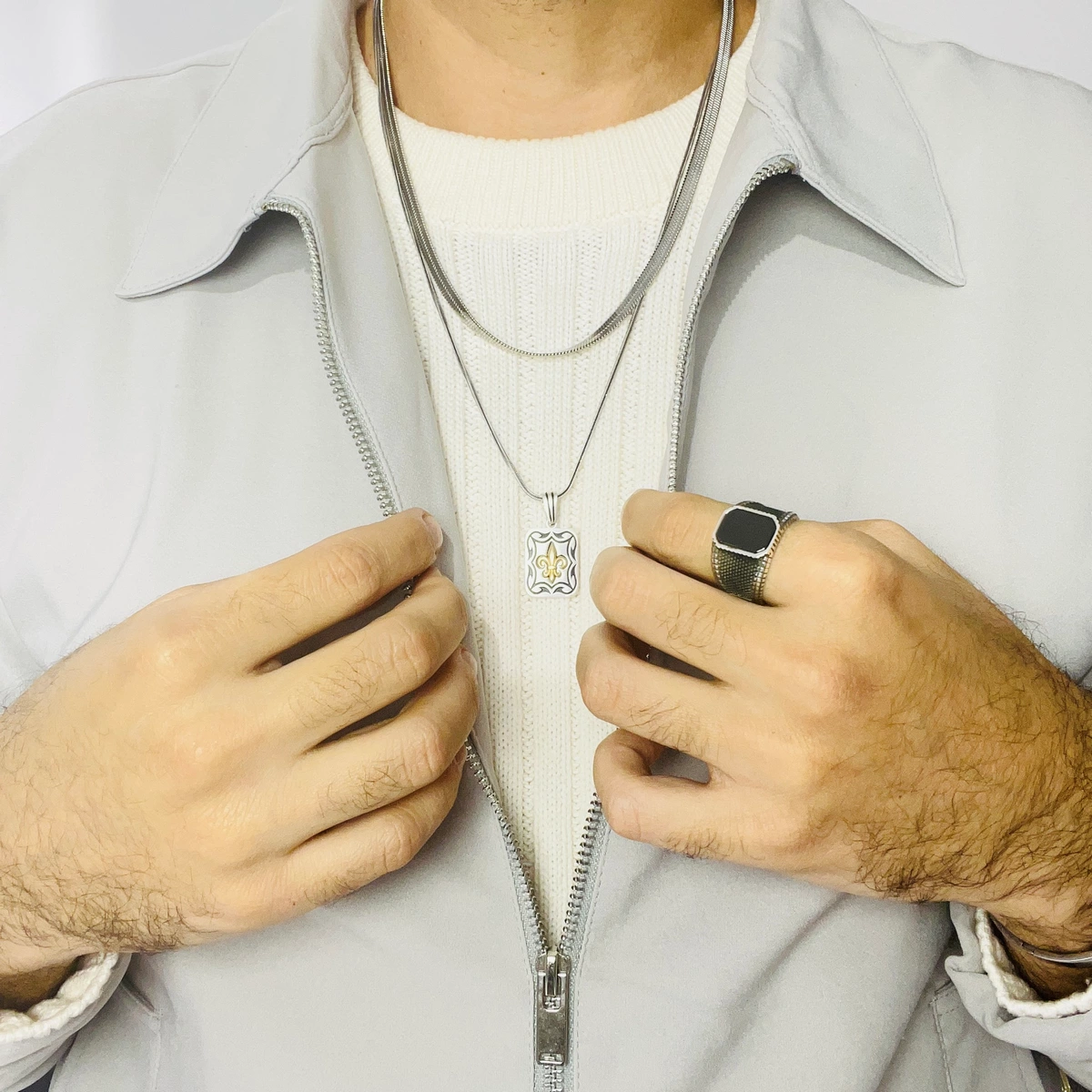 Inel Argint 925 Classic Men Black Onix [1]