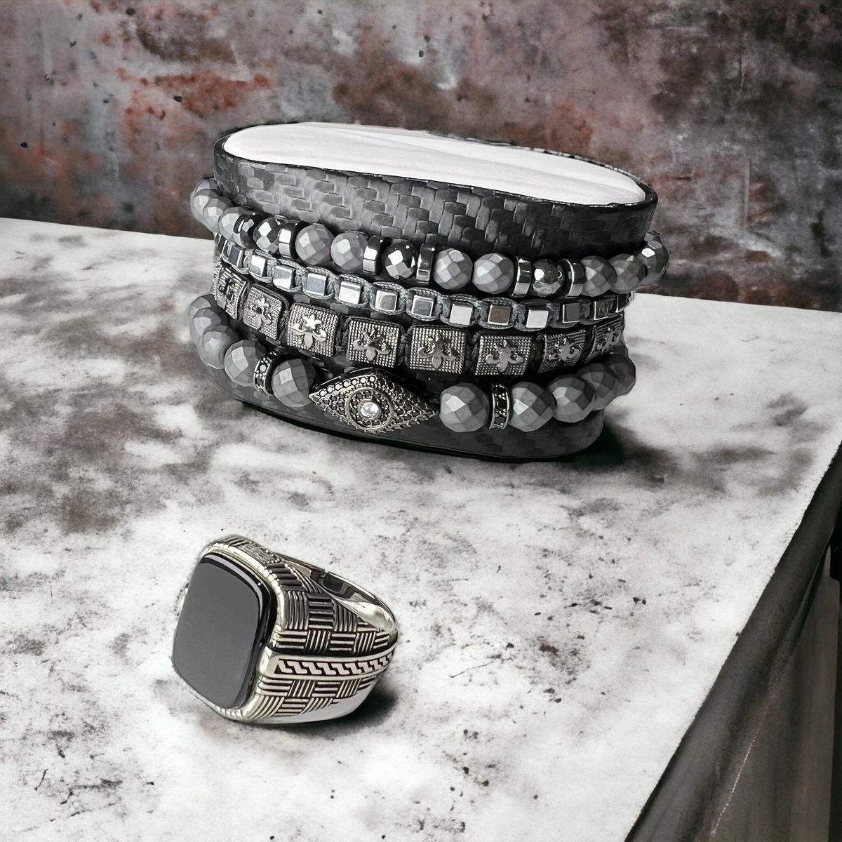 Inel Argint 925 Classic Onix [2]