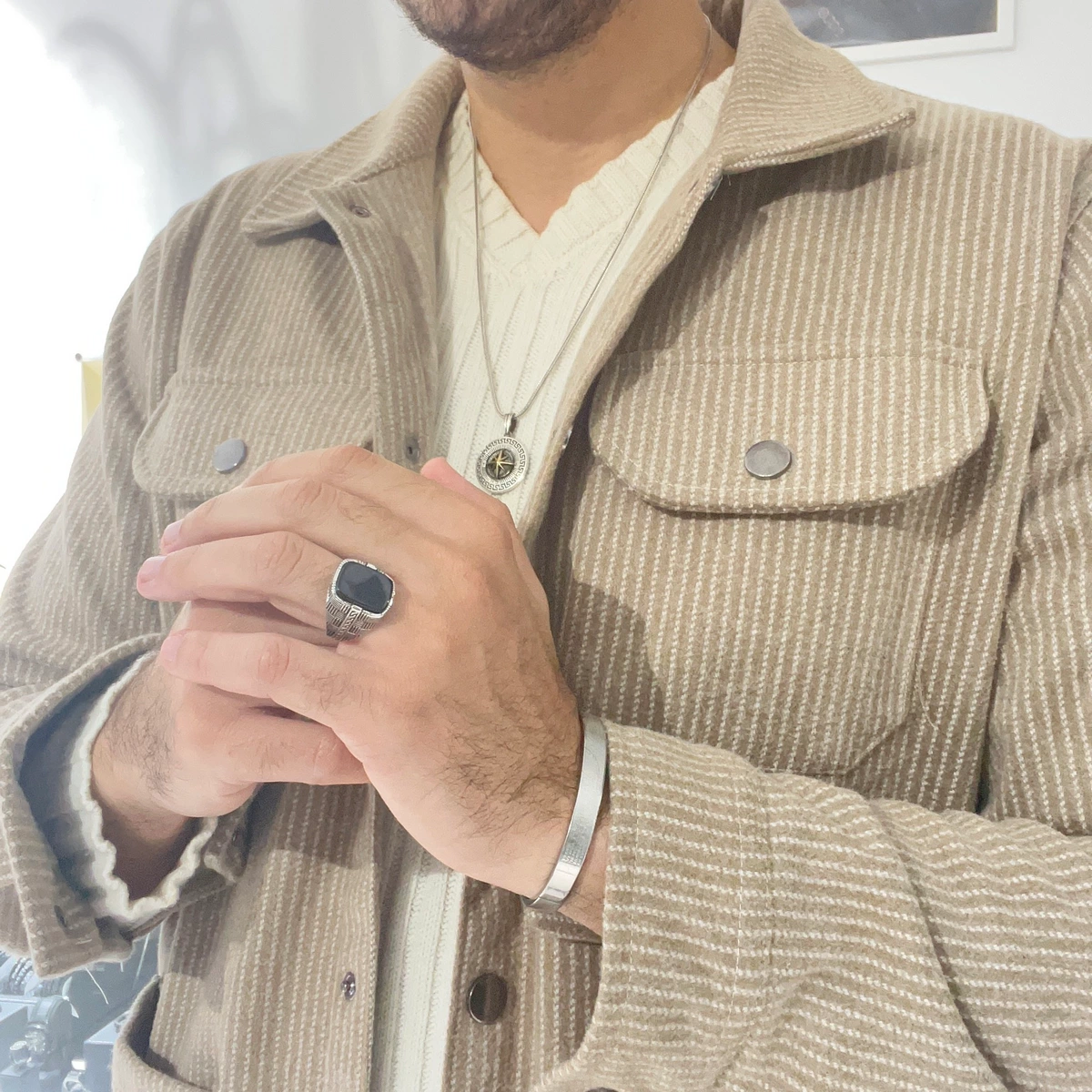 Inel Argint 925 Classic Onix [1]