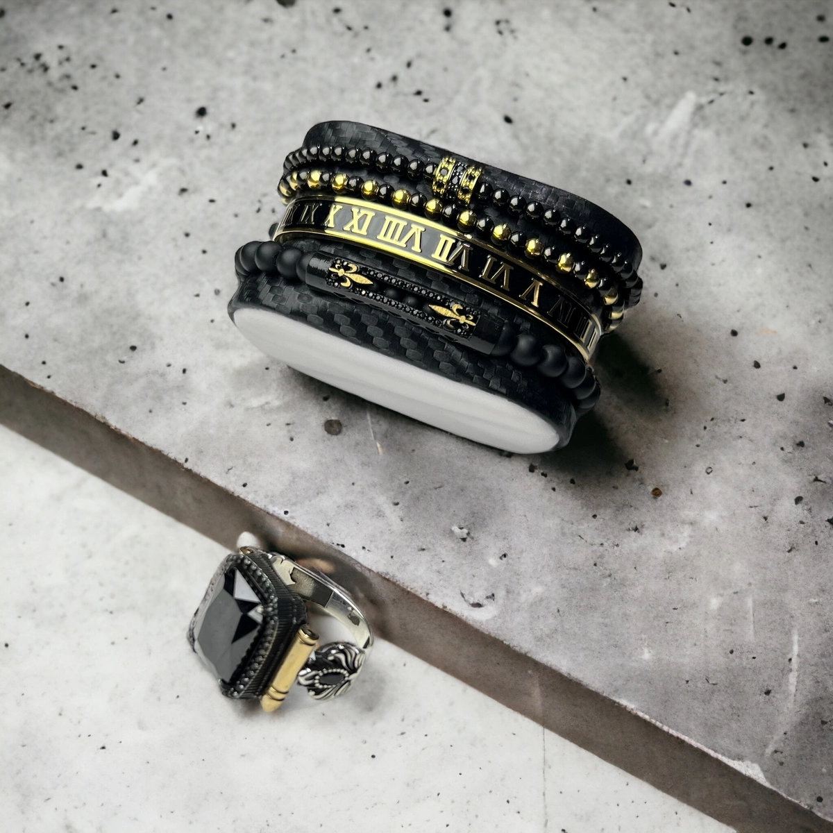 Inel Argint 925 Masterpiece Bullets Onix [1]