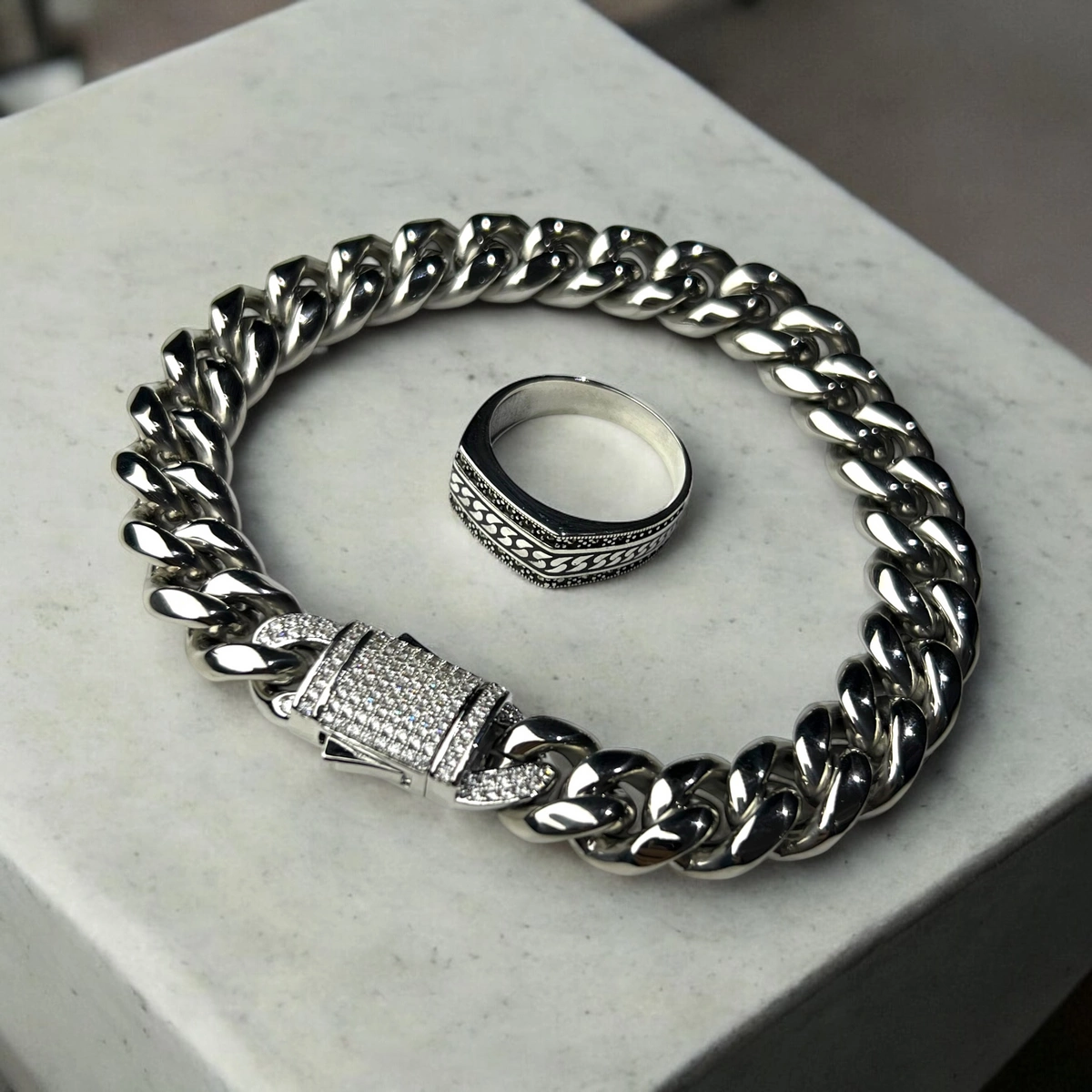 Inel Argint 925 Minimalist Cuban [1]