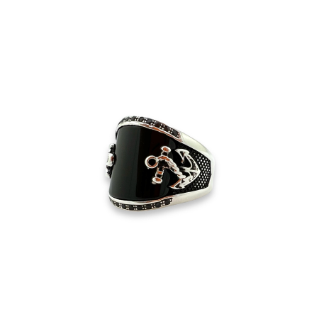 Inel Argint 925 Nautical Onix [0]