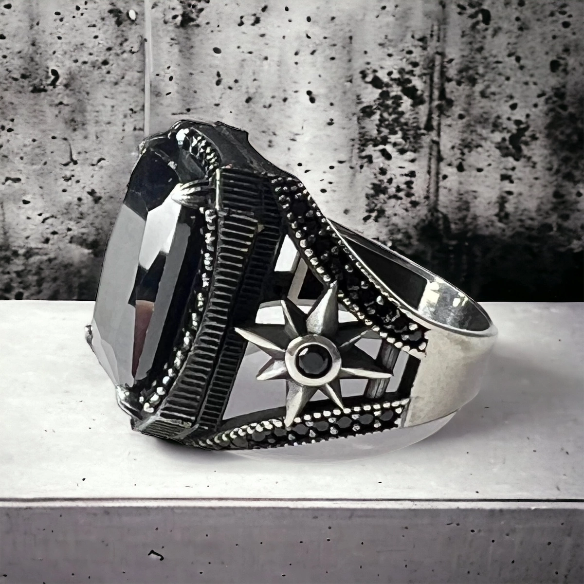 Inel Argint 925 Northstar Black Onix [1]