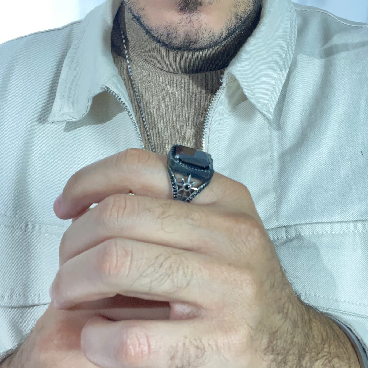 Inel Argint 925 Northstar Black Onix [2]