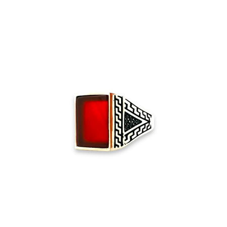 Inel Argint 925 Red Stone [0]
