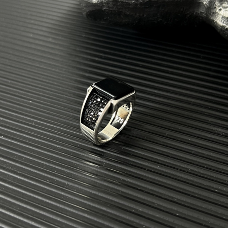 Inel Argint 925 Solid Black Onix [3]