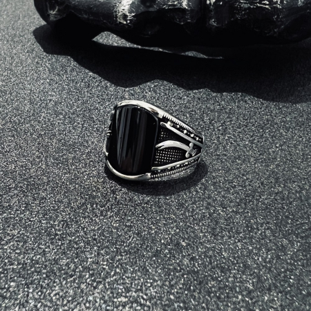 Inel Argint 925 Sword Onix [0]