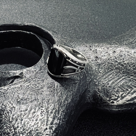 Inel Argint 925 Sword Onix [1]