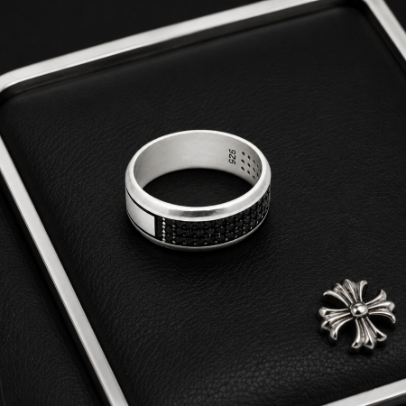 Inel Argint 925 Tennis Black Zirconium [2]