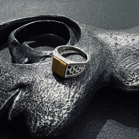 Inel Argint 925 Tiger Eye Stone [2]