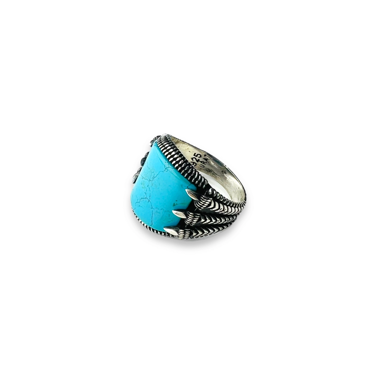 INELE ARGINT - Inel Argint 925 Turcoaz Claws Stone
