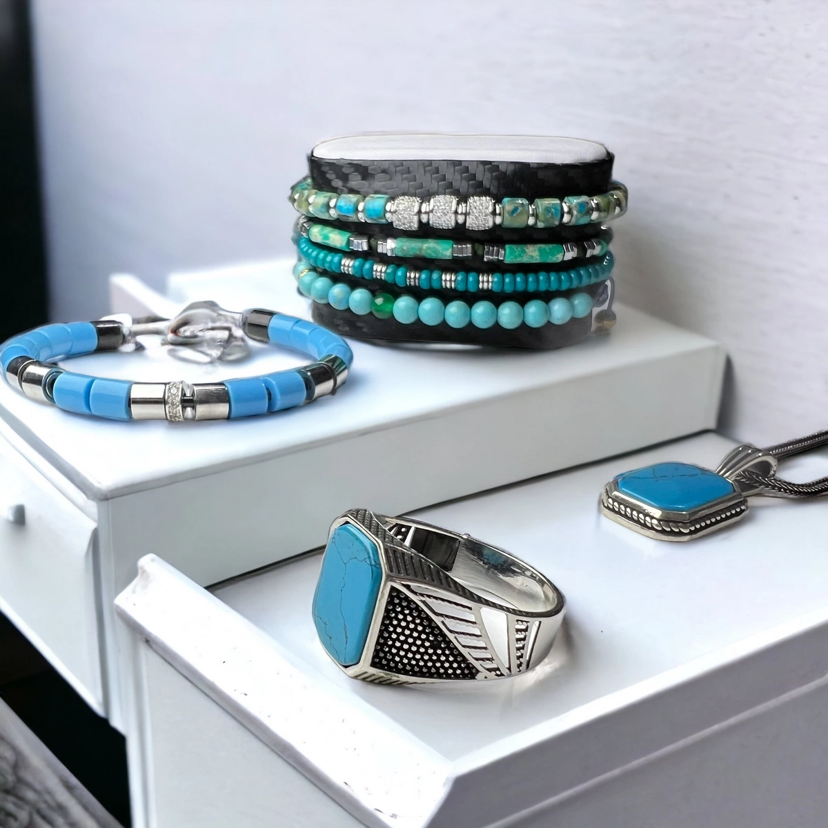 Inel Argint 925 Turcoaz Stone [2]