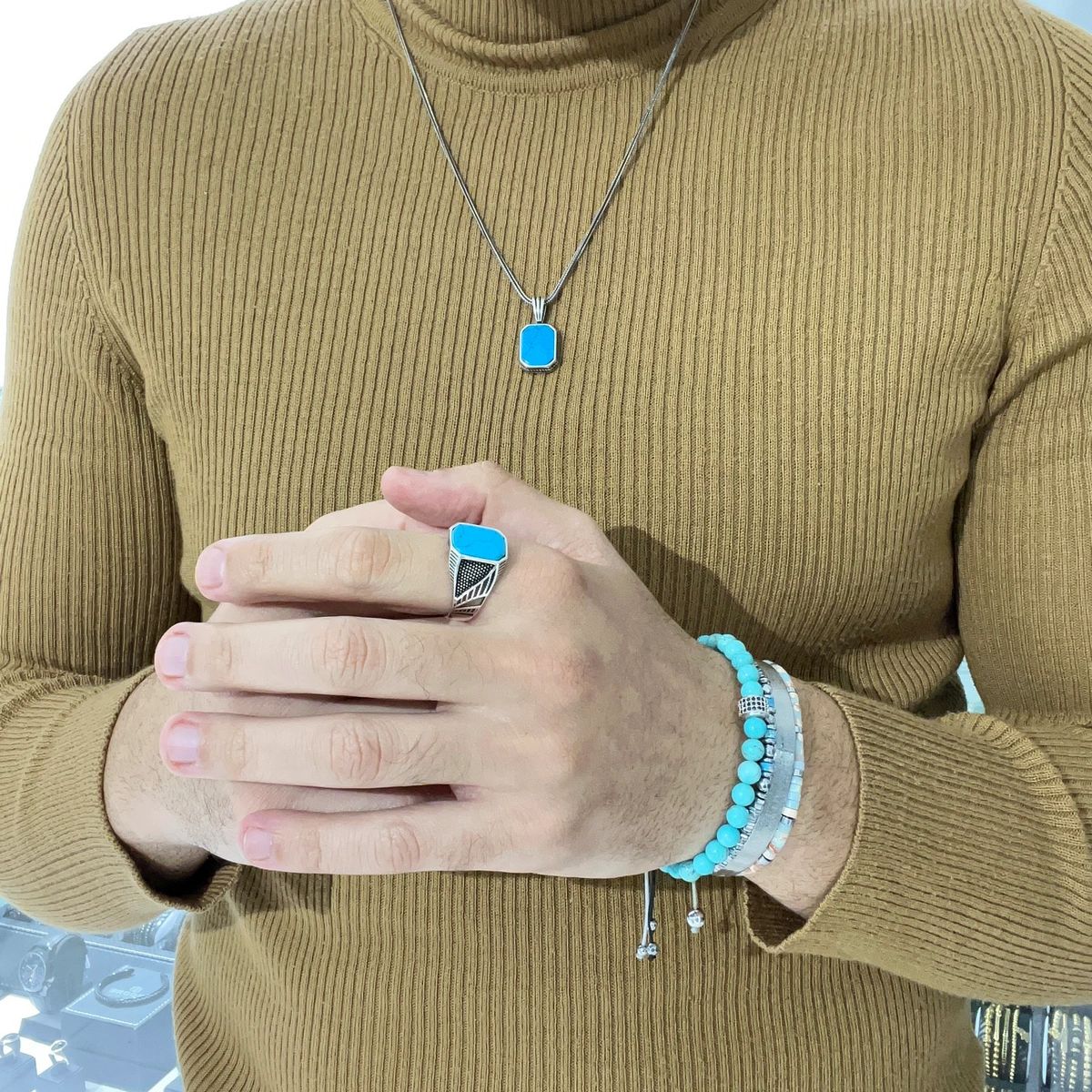 Inel Argint 925 Turcoaz Stone [1]