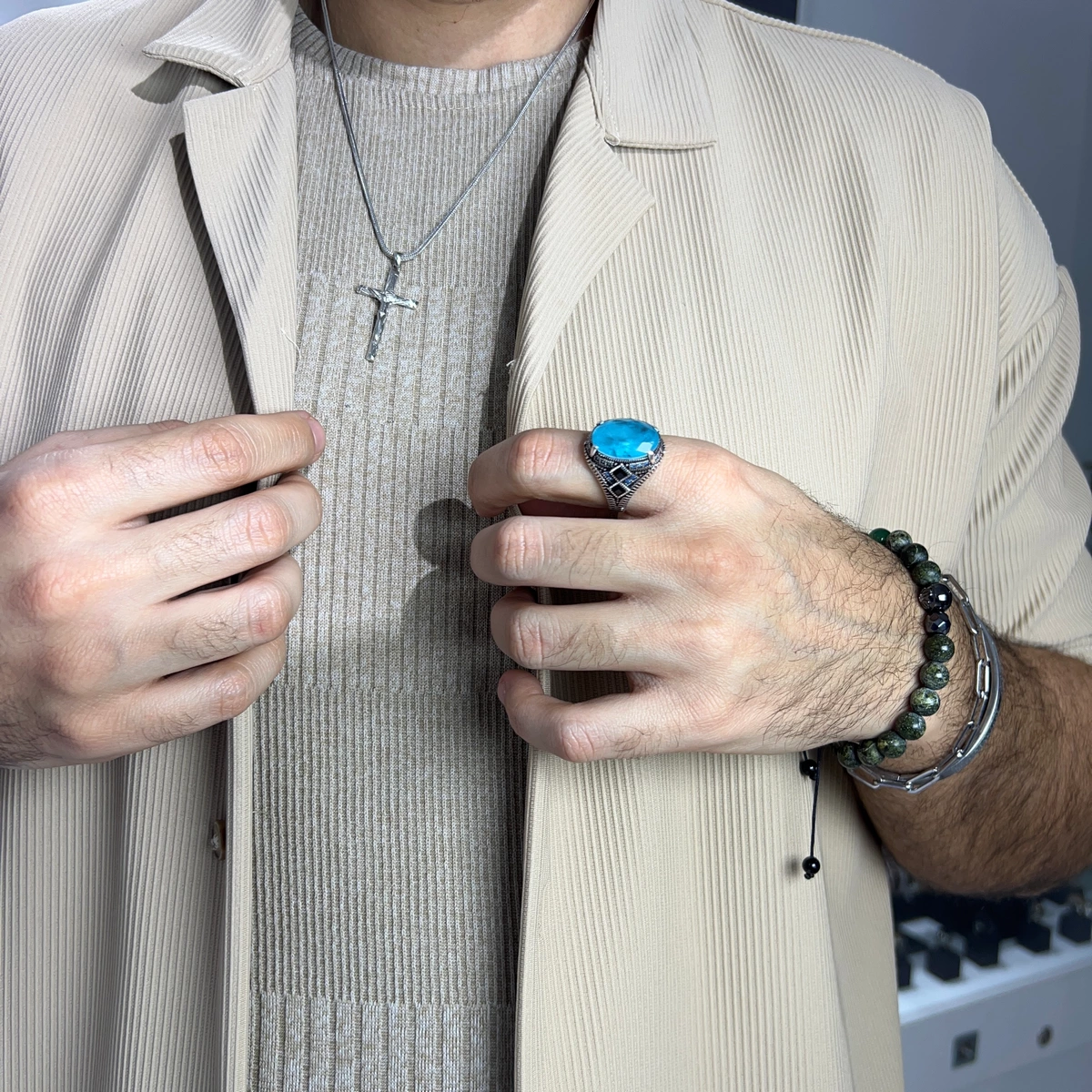 Inel Argint 925 Turcoaz Stralucitor [2]