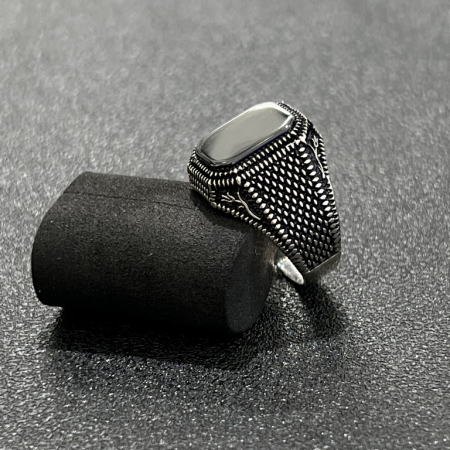 Inel Argint Brooks Black Stone [1]