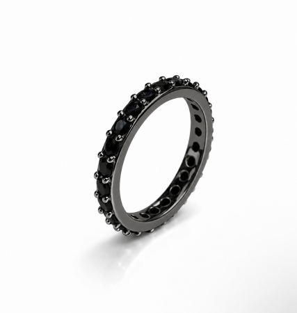 INELE - Inel Barbati Tennis 2.5 MM Black