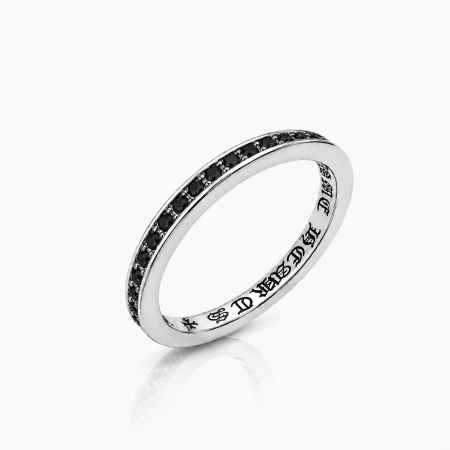 INELE - Inel Barbati Tennis Chrome Hearts Design Black