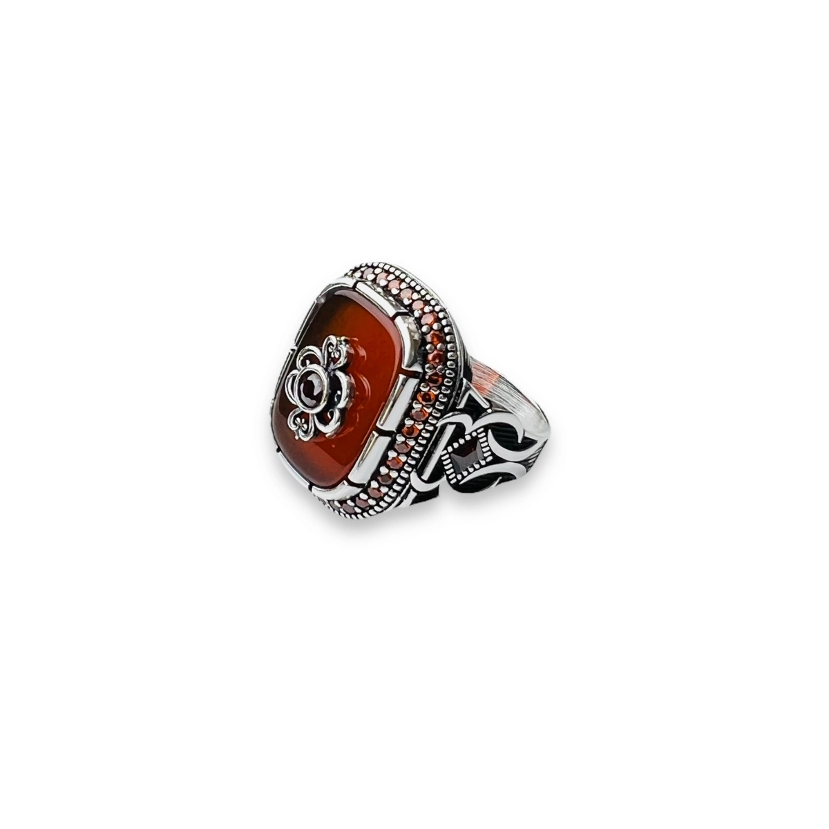 INELE ARGINT - Inel Brooks Argint 925 Masterpiece Burgunde Arabian