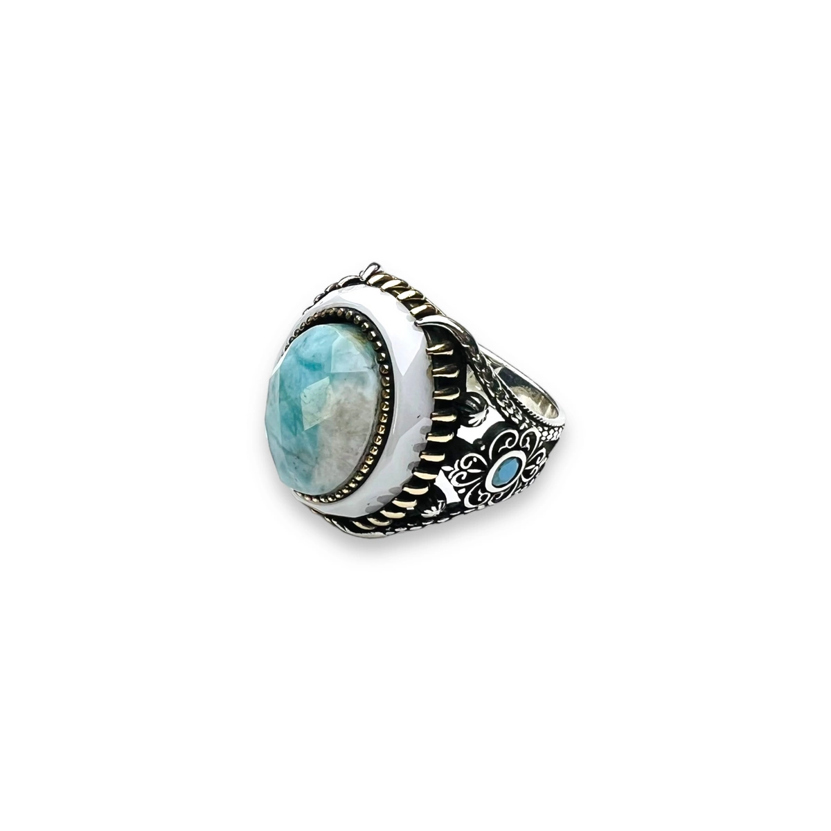 INELE ARGINT - Inel Brooks Argint 925 Sidef Stone Masterpiece