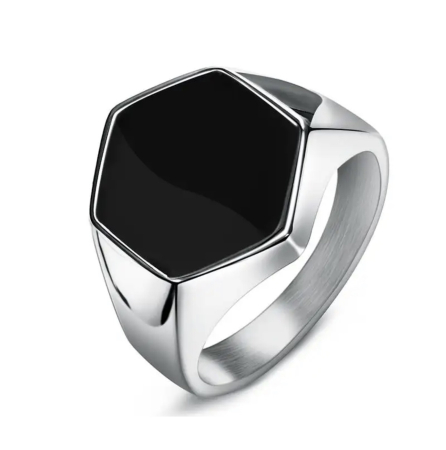 INELE - Inel Brooks Otel Inoxidabil Hexagon