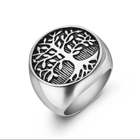 INELE - Inel Brooks Otel Inoxidabil Tree of Life