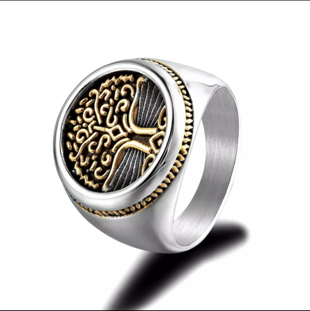 Inel Brooks Otel Inoxidabil Tree of Life [0]