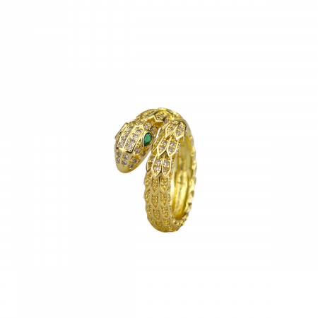 INELE DAMA - Inel Dama Ajustabil Snake Diamonds