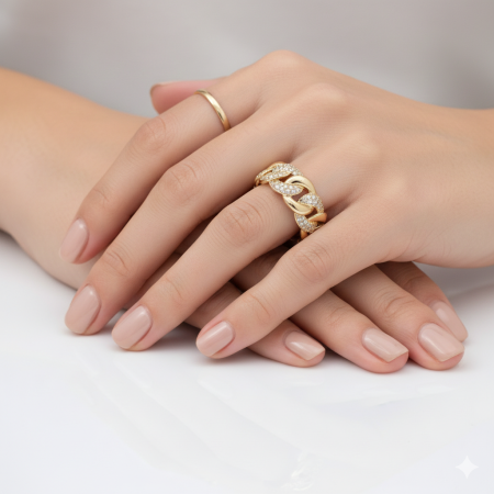 Inel Dama Gold Cuban [1]