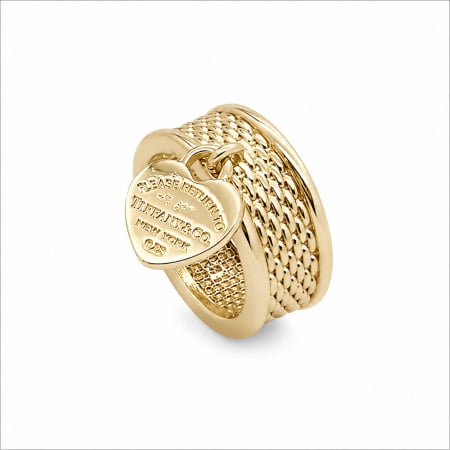COLIERE INOX - Inel Dama Gold Hearts Simphony