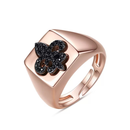 INELE DAMA - Inel Dama Rose Gold Fleur de Lis