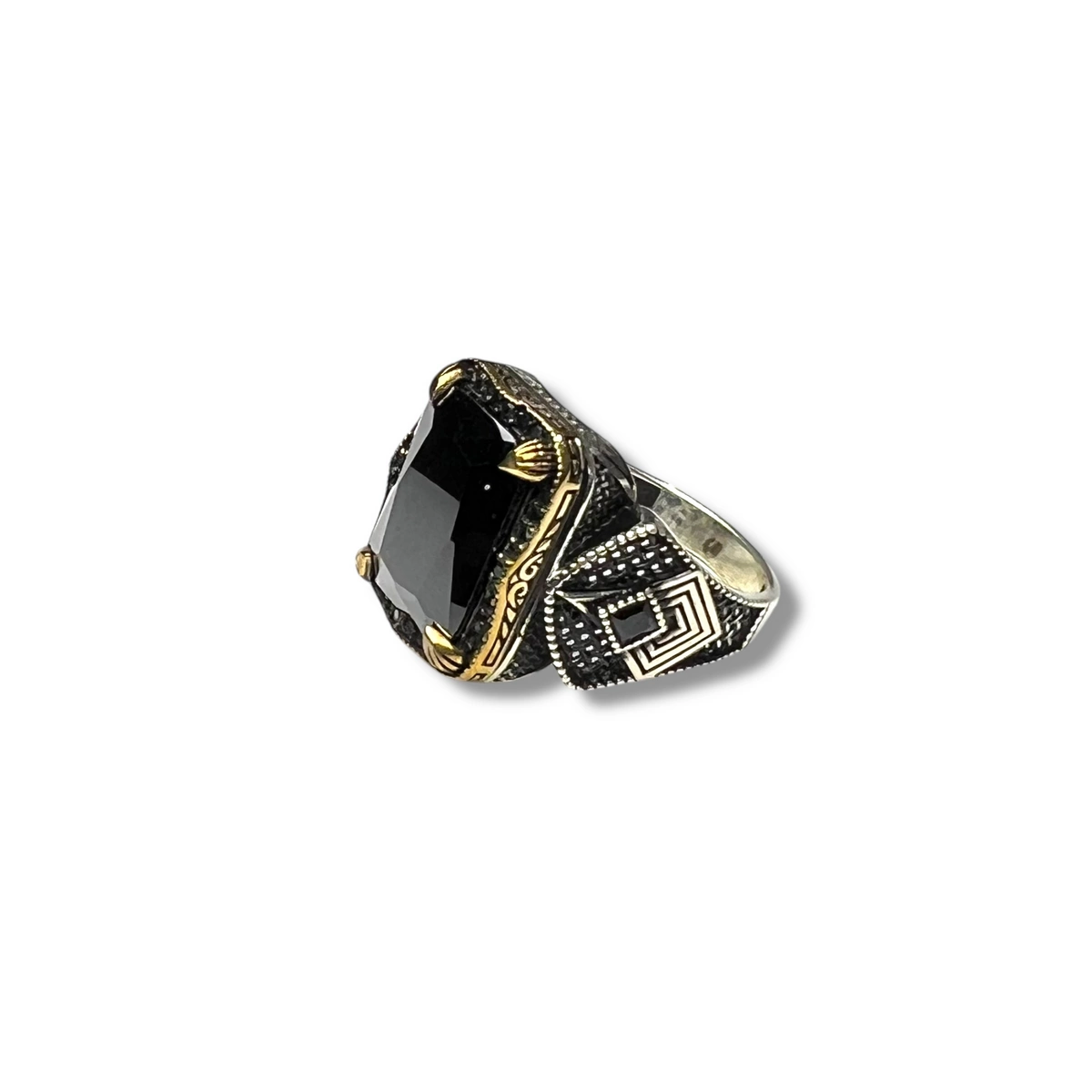 INELE ARGINT - Inel Masiv Argint 925 Black Onix