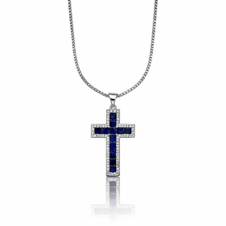 BIJUTERII DAMA - Lan Dama Cruce Diamonds Blue