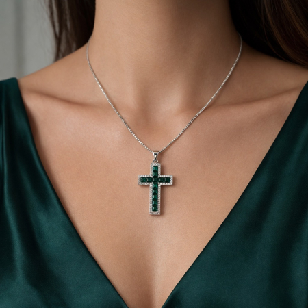 Lan Dama Cruce Tennis Diamonds Verde [1]