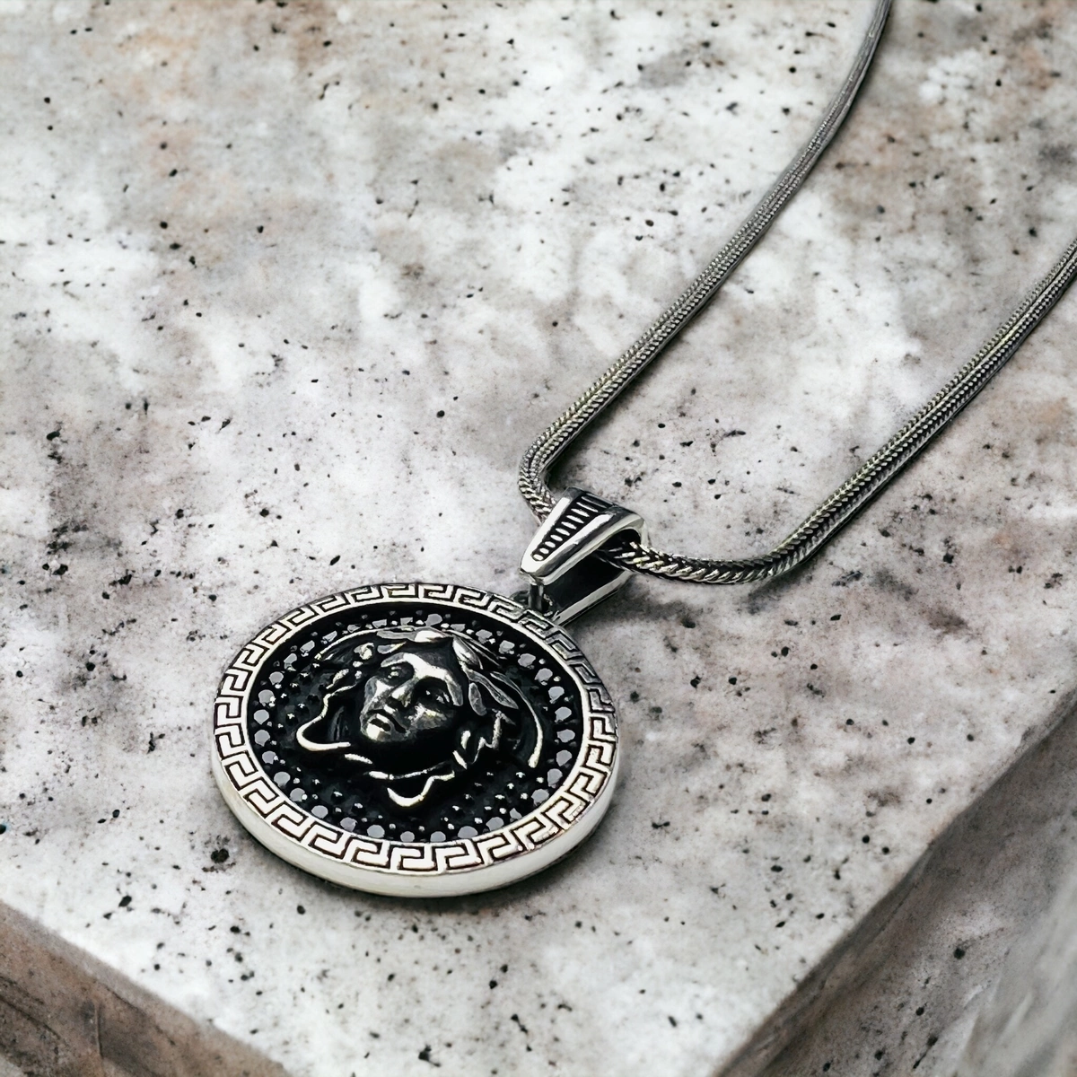 Lant Argint 925 Black Diamonds Medusa [3]