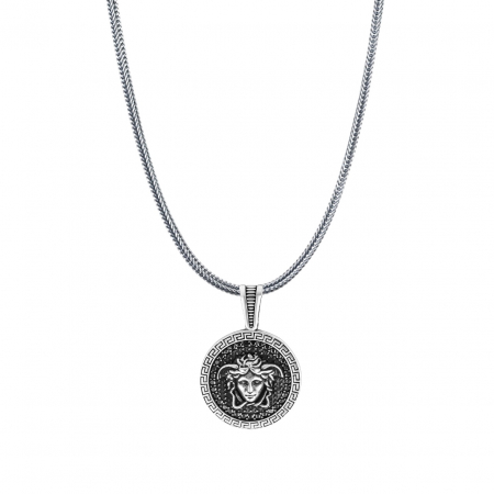 LANTURI ARGINT - Lant Argint 925 Black Diamonds Medusa