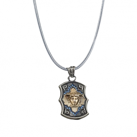 LANTURI ARGINT - Lant Argint 925 Brooks Blue Medusa