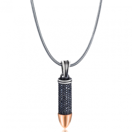 LANTURI ARGINT - Lant Argint 925 Brooks Bullet Zirconium