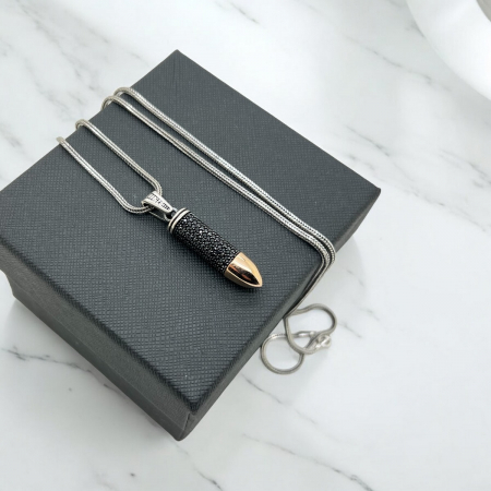 Lant Argint 925 Brooks Bullet Zirconium [2]