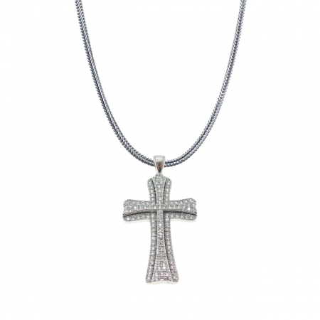 LANTURI ARGINT - Lant Argint 925 Brooks Diamonds Cross