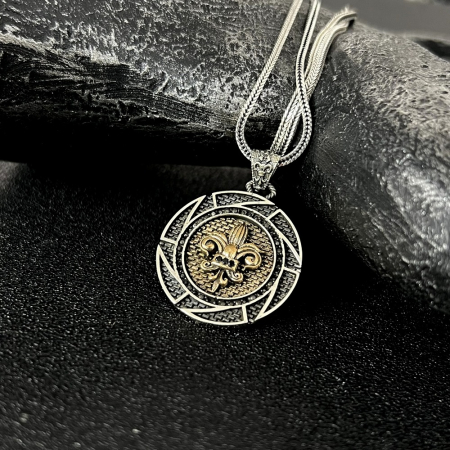 Lant Argint 925 Brooks Fleur de Lis [1]