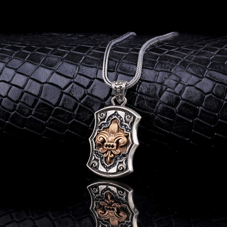 Lant Argint 925 Brooks Fleur de Lis [1]