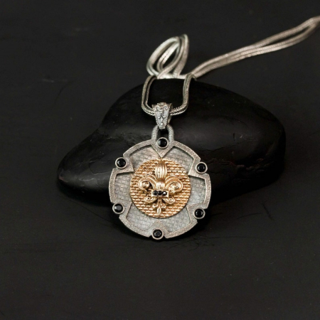 Lant Argint 925 Brooks Fleur de Lis [1]