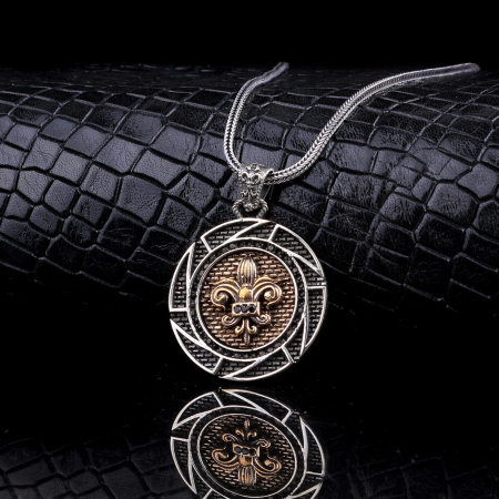 Lant Argint 925 Brooks Fleur de Lis [0]