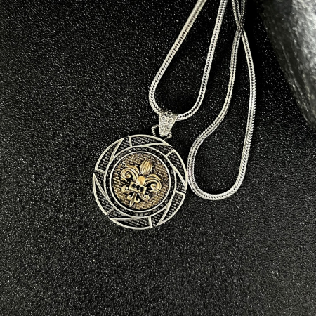 Lant Argint 925 Brooks Fleur de Lis [2]