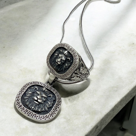 Lant Argint 925 Brooks King Lion [3]