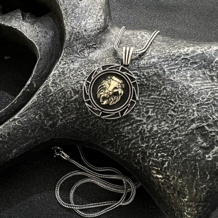 Lant Argint 925 Brooks King Lion [2]