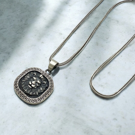 Lant Argint 925 Brooks King Lion [1]