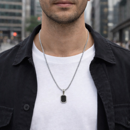 Lant Argint 925 Brooks Onix Stone [1]