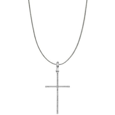 COLECTIA ARGINT - Lant Argint 925 Brooks Slim Tennis Cross